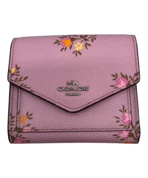 COACH（コーチ）COACH (コーチ) 2つ折り財布 ピンクの古着・服飾アイテム