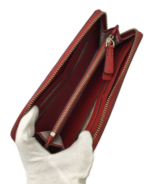 Kate Spade（ケイトスペード）Kate Spade (ケイトスペード) 長財布 レッドの古着・服飾アイテム