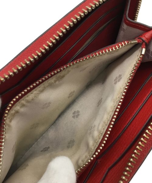 Kate Spade（ケイトスペード）Kate Spade (ケイトスペード) 長財布 レッドの古着・服飾アイテム