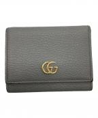 GUCCIグッチ）の古着「3つ折り財布」｜ライトグレー