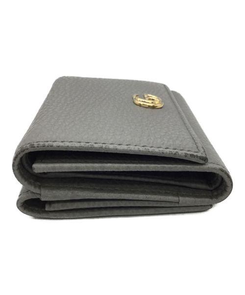 GUCCI（グッチ）GUCCI (グッチ) 3つ折り財布 ライトグレーの古着・服飾アイテム