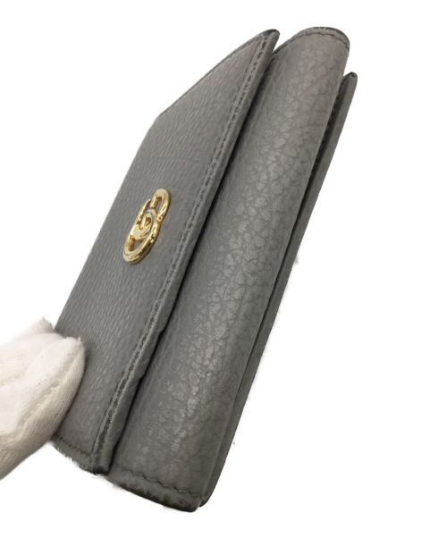 GUCCI（グッチ）GUCCI (グッチ) 3つ折り財布 ライトグレーの古着・服飾アイテム