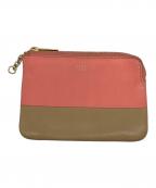 CELINEセリーヌ）の古着「コインケース」｜ピンク×ベージュ