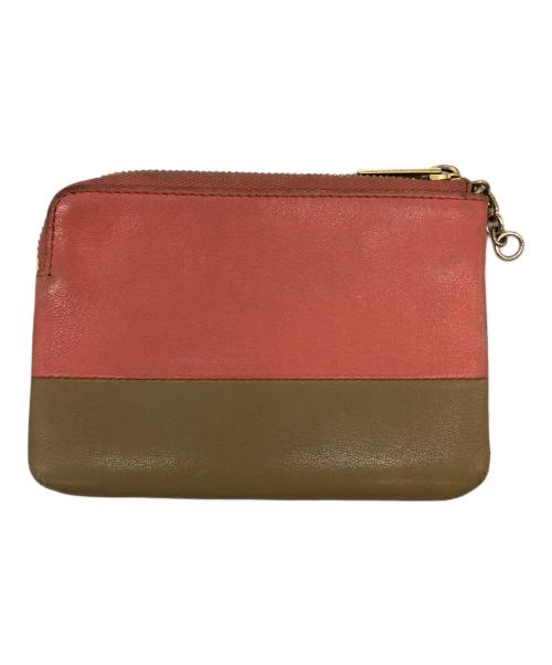 CELINE（セリーヌ）CELINE (セリーヌ) コインケース ピンク×ベージュの古着・服飾アイテム