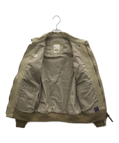 M.I.D.A.（ミダ）M.I.D.A. (ミダ) ダブルフラップポケット ブルゾン ベージュ サイズ:46の古着・服飾アイテム