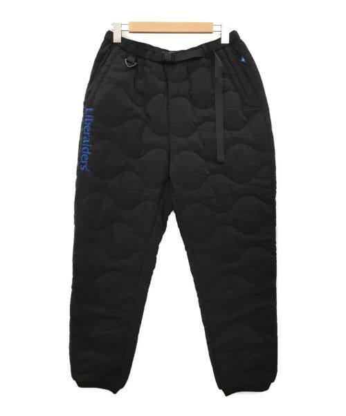 Liberaiders（リベレイダース）Liberaiders (リベレイダース) QUILTED RIPSTOP NYLON PANTS ブラック サイズ:Mの古着・服飾アイテム