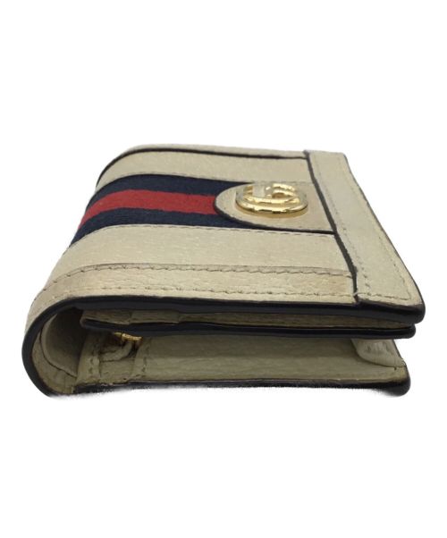 GUCCI（グッチ）GUCCI (グッチ) 2つ折り財布 ベージュの古着・服飾アイテム