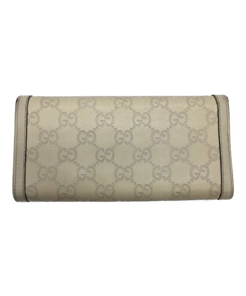 GUCCI（グッチ）GUCCI (グッチ) 長財布 ベージュの古着・服飾アイテム