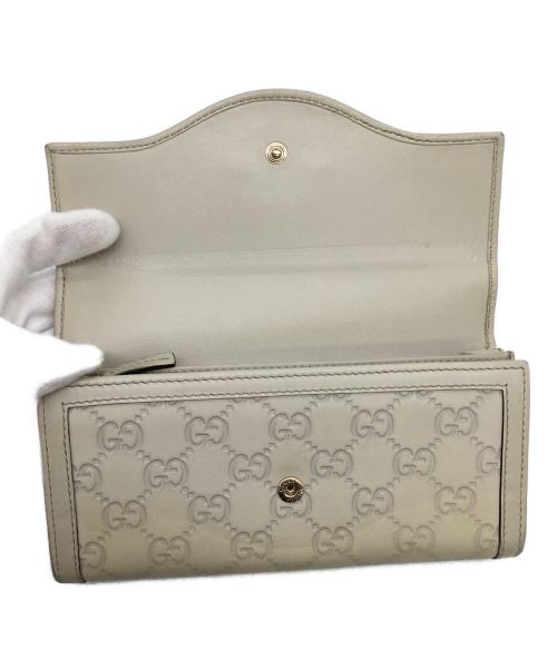 GUCCI（グッチ）GUCCI (グッチ) 長財布 ベージュの古着・服飾アイテム