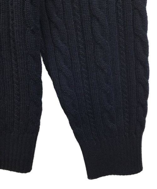 MACKINTOSH LONDON（マッキントッシュ ロンドン）MACKINTOSH LONDON (マッキントッシュ ロンドン) 7ゲージハウスラインカーディガン ネイビー サイズ:Lの古着・服飾アイテム