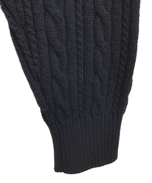 MACKINTOSH LONDON（マッキントッシュ ロンドン）MACKINTOSH LONDON (マッキントッシュ ロンドン) 7ゲージハウスラインカーディガン ネイビー サイズ:Lの古着・服飾アイテム