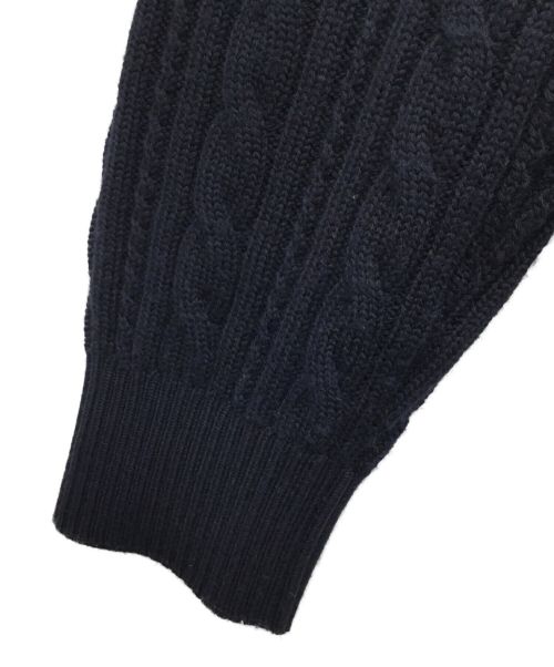 MACKINTOSH LONDON（マッキントッシュ ロンドン）MACKINTOSH LONDON (マッキントッシュ ロンドン) 7ゲージハウスラインカーディガン ネイビー サイズ:Lの古着・服飾アイテム