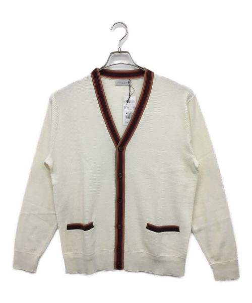 MACKINTOSH LONDON（マッキントッシュ ロンドン）MACKINTOSH LONDON (マッキントッシュ ロンドン) ハウスラインカラーツイルカーディガン オフホワイト サイズ:L 未使用品の古着・服飾アイテム