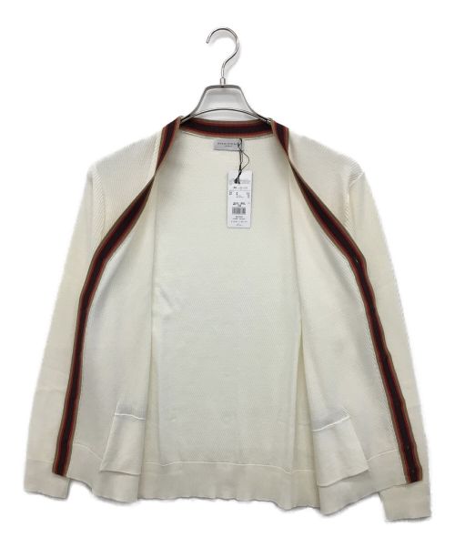 MACKINTOSH LONDON（マッキントッシュ ロンドン）MACKINTOSH LONDON (マッキントッシュ ロンドン) ハウスラインカラーツイルカーディガン オフホワイト サイズ:L 未使用品の古着・服飾アイテム