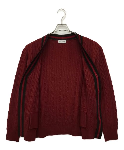 MACKINTOSH LONDON（マッキントッシュ ロンドン）MACKINTOSH LONDON (マッキントッシュ ロンドン) ニットカーディガン ボルドー サイズ:Lの古着・服飾アイテム