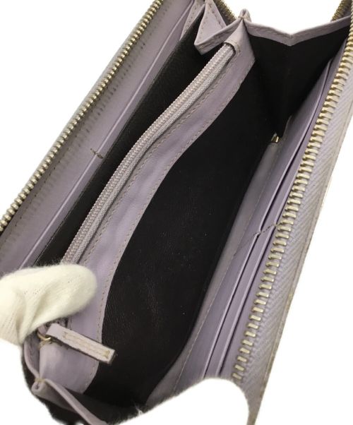 GUCCI（グッチ）GUCCI (グッチ) 長財布 ベージュ×パープルの古着・服飾アイテム