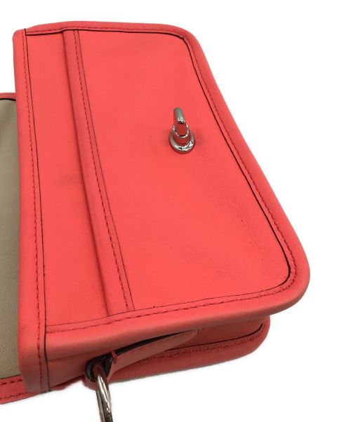 COACH（コーチ）COACH (コーチ) パンチングショルダーバッグ ショッキングピンクの古着・服飾アイテム