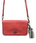 COACH (コーチ) パンチングショルダーバッグ ショッキングピンク：5000円