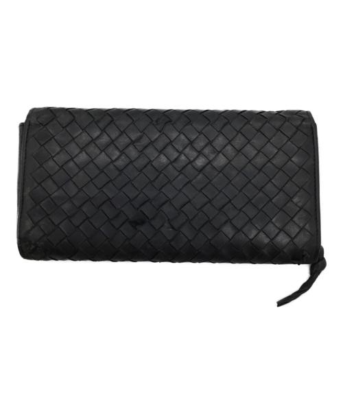 BOTTEGA VENETA（ボッテガベネタ）BOTTEGA VENETA (ボッテガベネタ) 長財布 ブラックの古着・服飾アイテム