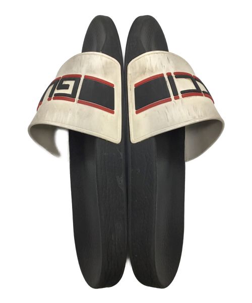 GUCCI（グッチ）GUCCI (グッチ) スライドサンダル ホワイト×ブラック サイズ:28.5の古着・服飾アイテム