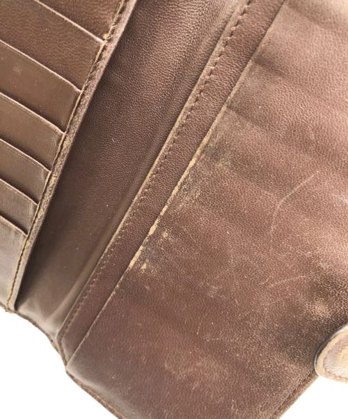 BOTTEGA VENETA（ボッテガベネタ）BOTTEGA VENETA (ボッテガベネタ) 2つ折り財布 ブラウンの古着・服飾アイテム