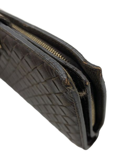 BOTTEGA VENETA（ボッテガベネタ）BOTTEGA VENETA (ボッテガベネタ) 2つ折り財布 ブラウンの古着・服飾アイテム