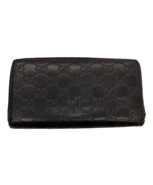 GUCCI（グッチ）GUCCI (グッチ) 長財布 ブラウンの古着・服飾アイテム