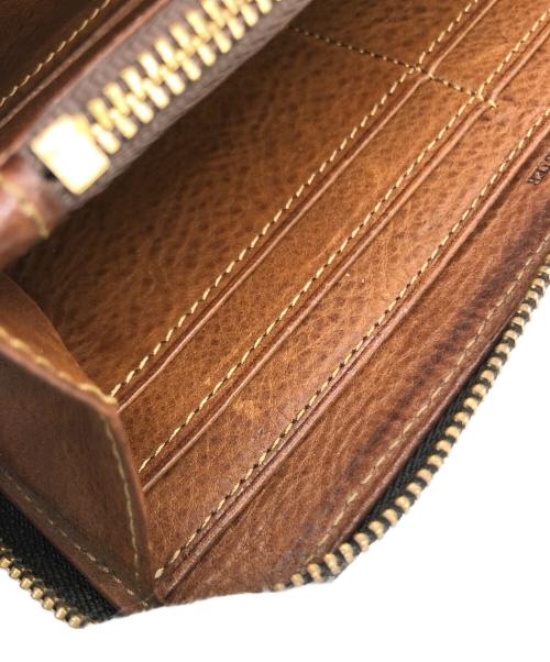 cocomeister（ココマイスター）cocomeister (ココマイスター) ラウンドファスナー長財布 ダークブラウンの古着・服飾アイテム