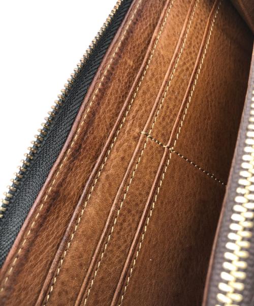 cocomeister（ココマイスター）cocomeister (ココマイスター) ラウンドファスナー長財布 ダークブラウンの古着・服飾アイテム