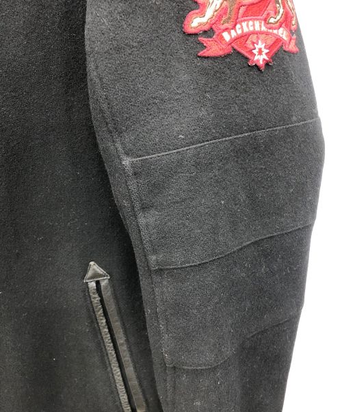 BACK CHANNEL（バックチャンネル）BACK CHANNEL (バックチャンネル) メルトンジャケット ブラック サイズ:XLの古着・服飾アイテム