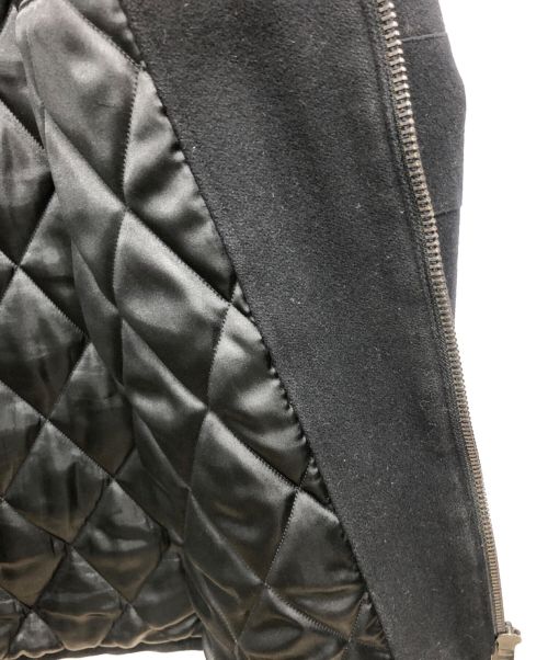 BACK CHANNEL（バックチャンネル）BACK CHANNEL (バックチャンネル) メルトンジャケット ブラック サイズ:XLの古着・服飾アイテム