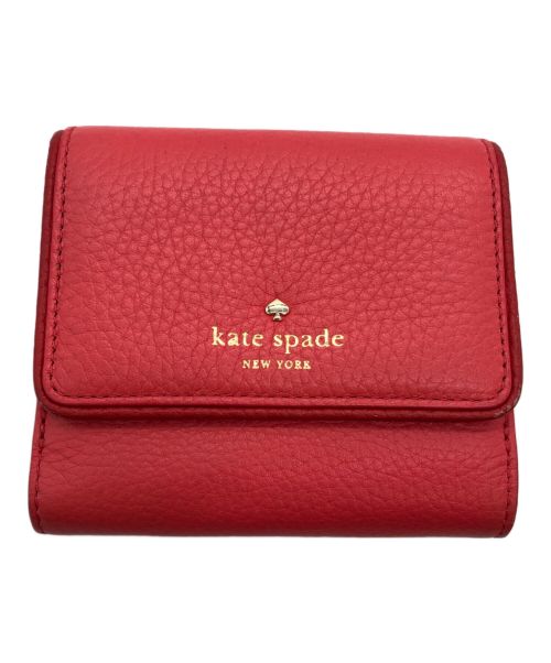 Kate Spade（ケイトスペード）Kate Spade (ケイトスペード) 2つ折り財布 ショッキングピンクの古着・服飾アイテム