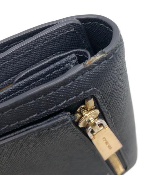 MICHAEL KORS（マイケル・コース）MICHAEL KORS (マイケルコース) 3つ折り財布 ネイビーの古着・服飾アイテム