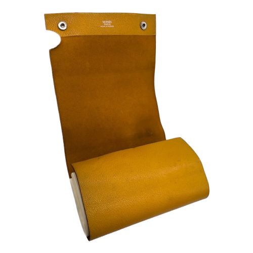 HERMES（エルメス）HERMES (エルメス) メモ帳カバー オレンジの古着・服飾アイテム