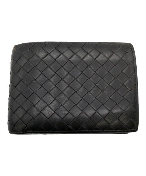 BOTTEGA VENETA（ボッテガベネタ）BOTTEGA VENETA (ボッテガベネタ) 2つ折り財布 ブラックの古着・服飾アイテム