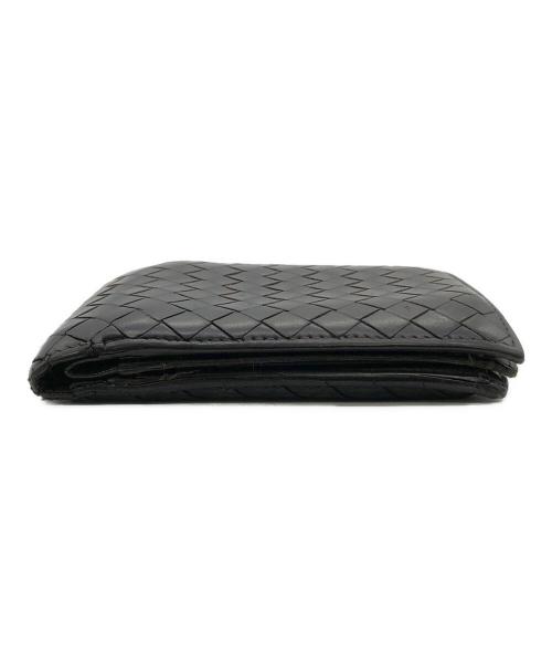 BOTTEGA VENETA（ボッテガベネタ）BOTTEGA VENETA (ボッテガベネタ) 2つ折り財布 ブラックの古着・服飾アイテム