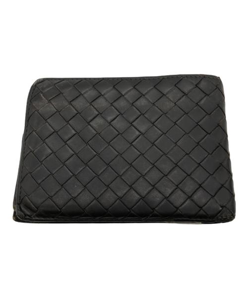 BOTTEGA VENETA（ボッテガベネタ）BOTTEGA VENETA (ボッテガベネタ) 2つ折り財布 ブラックの古着・服飾アイテム
