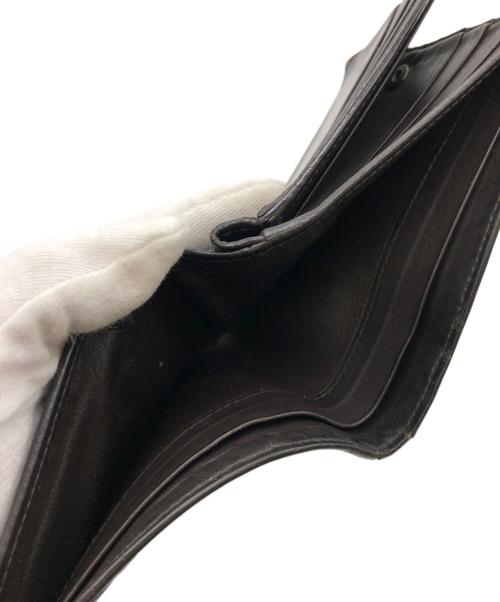 BOTTEGA VENETA（ボッテガベネタ）BOTTEGA VENETA (ボッテガベネタ) 2つ折り財布 ブラックの古着・服飾アイテム
