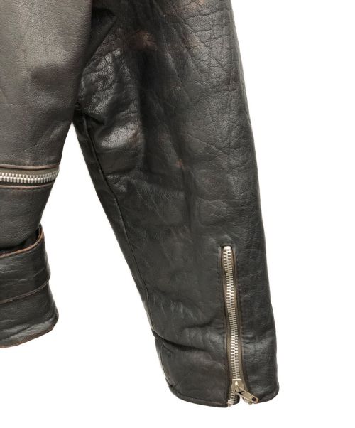 BURTON Tailored（-）BURTON Tailored (-) レザージャケット ダークブラウン サイズ:不明の古着・服飾アイテム