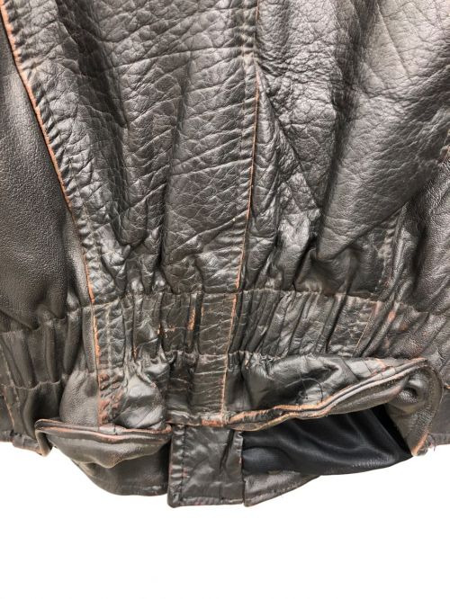 BURTON Tailored（-）BURTON Tailored (-) レザージャケット ダークブラウン サイズ:不明の古着・服飾アイテム