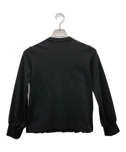 tricot COMME des GARCONS（トリココムデギャルソン）tricot COMME des GARCONS (トリココムデギャルソン) プリーツノーカラージャケット ブラック サイズ:不明の古着・服飾アイテム