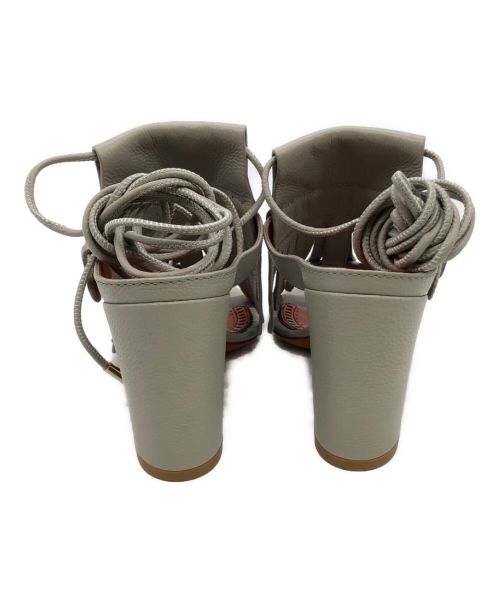 Santoni（サントーニ）Santoni (サントーニ) レースアップミュール グレー サイズ:23.0の古着・服飾アイテム