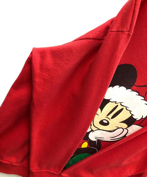 Disney&Co（ディズニー アンド カンパニー）Disney&Co (ディズニー アンド カンパニー) クルーネックスウェット レッド サイズ:実寸サイズにてご確認下さい。の古着・服飾アイテム