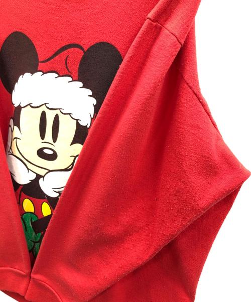 Disney&Co（ディズニー アンド カンパニー）Disney&Co (ディズニー アンド カンパニー) クルーネックスウェット レッド サイズ:実寸サイズにてご確認下さい。の古着・服飾アイテム