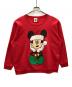 Disney&Co（ディズニー アンド カンパニー）の古着「クルーネックスウェット」｜レッド