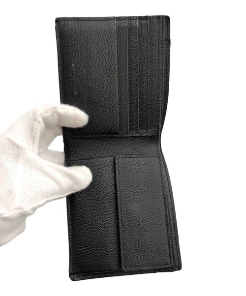 Saint Laurent Paris（サンローランパリ）Saint Laurent Paris (サンローランパリ) 2つ折り財布 ブラックの古着・服飾アイテム