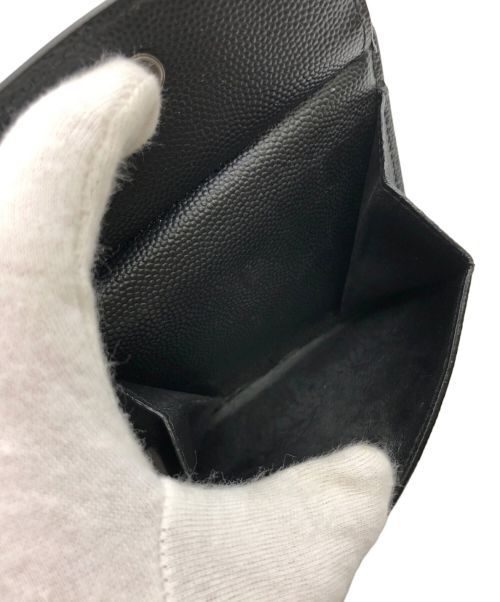 Saint Laurent Paris（サンローランパリ）Saint Laurent Paris (サンローランパリ) 2つ折り財布 ブラックの古着・服飾アイテム