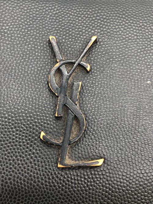 Saint Laurent Paris（サンローランパリ）Saint Laurent Paris (サンローランパリ) 2つ折り財布 ブラックの古着・服飾アイテム