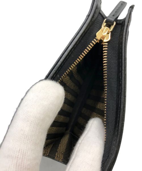 FENDI（フェンディ）FENDI (フェンディ) 2つ折り財布 ブラックの古着・服飾アイテム