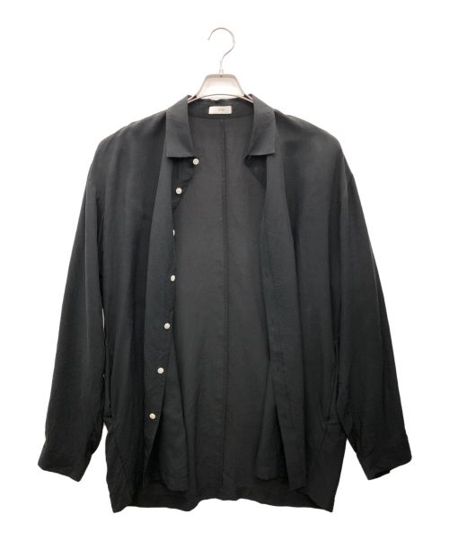 ATON（エイトン）ATON (エイトン) 京都吊り染め シルクシャツ ブラック サイズ:06の古着・服飾アイテム